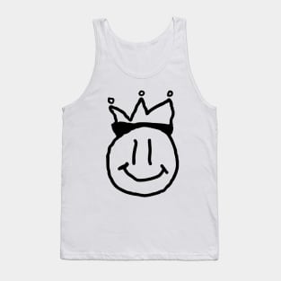 Happy face Worn crown Tank Top